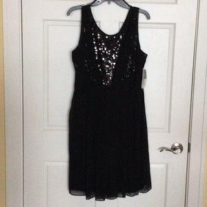 Donna Ricco Black Dress with sequins size 14